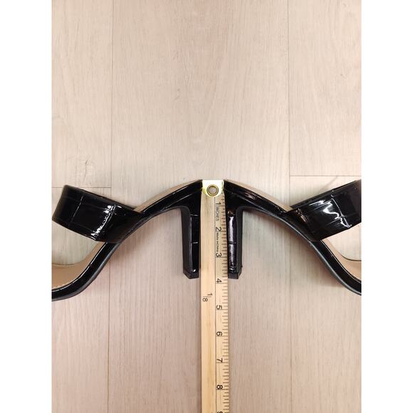DV by Dolce Vita Selsta Size 6 Black Patent Block Heel Sandals - Picture 5 of 9